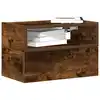 Image de vidaXL Tables de chevet murales 2 pcs Chêne fumé 45x26x28,5 cm