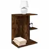 Image de vidaXL Table de chevet chêne fumé 46,5x29x61 cm bois d'ingénierie