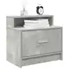 Image de vidaXL Tables de chevet avec tiroir 2 pcs gris béton 51x31x47 cm