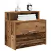 Image de vidaXL Tables de chevet avec tiroir 2 pcs vieux bois 51x31x47 cm