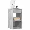 Image de vidaXL Tables de chevet avec tiroir 2 pcs sonoma gris 35x34x66,5 cm