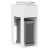 Image de vidaXL Support de tour d'ordinateur avec tiroir blanc 30x44x74 cm