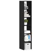 Image de vidaXL Bibliothèques 2 pcs empilable chêne noir bois d'ingénierie