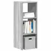 Image de vidaXL Bibliothèque empilable sonoma gris 30x30x80 cm bois ingénierie