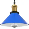 Image de vidaXL Lampe suspendue réglable hauteur E27 bleu foncé Ø 22 cm métal