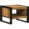 Image de vidaXL Table basse 50x50x38 cm bois de manguier massif brut