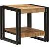 Image de vidaXL Table basse Marron 40 x 40 x 38 cm Bois de mangue massif