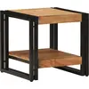 Image de vidaXL Table basse Marron 40 x 40 x 38 cm Bois d'Acacia Massif