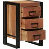 Image de vidaXL Cabinet de chevet Marron 40 x 40 x 59 cm Bois d'Acacia Massif