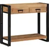 Image de vidaXL Table console Marron 90 x 33 x 75 cm Bois d'Acacia Massif