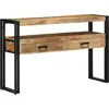 Image de vidaXL Table console Marron 120 x 33 x 75 cm Bois de mangue massif