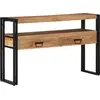 Image de vidaXL Table console Marron 120 x 33 x 75 cm Bois d'Acacia Massif