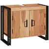 Image de vidaXL Meuble sous évier Marron 71 x 33 x 58 cm Bois d'Acacia Massif