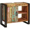 Image de vidaXL Meuble sous évier avec étagère Multicolore Bois Recyclé Solide