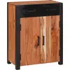 Image de vidaXL Buffet avec tiroir Marron 55 x 30 x 75 cm Bois d'Acacia Massif