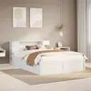 Image de vidaXL Cadre de lit sans matelas blanc 140x190 cm bois de pin massif