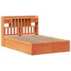 Image de vidaXL Cadre de lit sans matelas cire marron 150x200cm bois pin massif