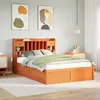 Image de vidaXL Cadre de lit sans matelas cire marron 150x200cm bois pin massif