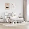 Image de vidaXL Lit bibliothèque sans matelas blanc 150x200 cm bois pin massif