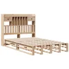 Image de vidaXL Lit bibliothèque sans matelas 135x190 cm bois de pin massif