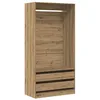 Image de vidaXL Garde-robe chêne artisanal 100x50x200 cm bois d'ingénierie