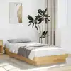 Image de vidaXL Cadre de lit sans matelas 75x190 cm bois massif de chêne