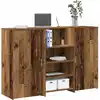 Image de vidaXL Bureau de réception vieux bois 155x50x103,5cm bois d'ingénierie