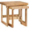 Image de vidaXL Tables gigognes 2 pcs Marron Bois de mangue massif