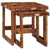 Image de vidaXL Tables gigognes 2 pc Marron 46 x 46 x 45 cm Bois Recyclé Solide