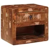 Image de vidaXL Wandgemonteerde Nachtkast met lade Multikleur 40 x 30 x 36 cm