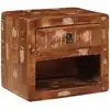 Image de vidaXL Cabinet de chevet mural avec tiroir Multicolore 40 x 30 x 36 cm