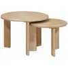 Image de vidaXL Tables basses gigognes 2 pcs Noir Bois de mangue massif
