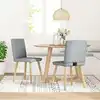 Image de vidaXL Chaises à manger lot de 2 gris clair tissu