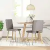 Image de vidaXL Chaises à manger lot de 2 taupe tissu