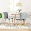 Image de vidaXL Chaises à manger lot de 2 gris clair tissu