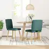 Image de vidaXL Chaises à manger lot de 2 vert foncé tissu