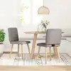 Image de vidaXL Chaises à manger lot de 2 taupe tissu