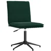 Image de vidaXL Chaise de salle à manger Vert foncé Velours