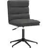 Image de vidaXL Chaise de salle à manger Noir Similicuir