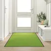 Image de vidaXL Tapis d'entrée Autre Vert et Noir 120 x 250 cm Polyamide et PVC