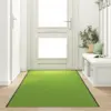 Image de vidaXL Tapis d'entrée Autre Vert et Noir 120 x 350 cm Polyamide et PVC