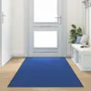 Image de vidaXL Tapis d'entrée Autre Bleu et Noir 120 x 400 cm Polyamide et PVC