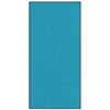 Image de vidaXL Tapis d'entrée Autre Cyan et Noir 120 x 250 cm Polyamide et PVC, Tapis de porte, rectangulaire et antidérapant, robuste, absorbant, intérieur, extérieur, entrée, bienvenue