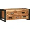 Image de vidaXL Table basse Marron 90 x 50 x 38 cm Bois d'Acacia Massif