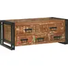 Image de vidaXL Table basse Multicolore 90 x 50 x 38 cm Bois Recyclé Solide