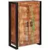 Image de vidaXL Highboard avec portes Marron Bois Recyclé Massif et Métal