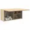 Image de vidaXL Armoire murale de bain chêne sonoma 60x25x30 cm bois ingénierie
