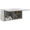 Image de vidaXL Armoire murale de bain gris béton 60x25x30 cm bois d'ingénierie