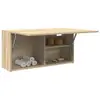 Image de vidaXL Armoire murale de bain chêne sonoma 80x25x40 cm bois ingénierie