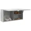 Image de vidaXL Armoire murale de bain gris béton 80x25x40 cm bois d'ingénierie